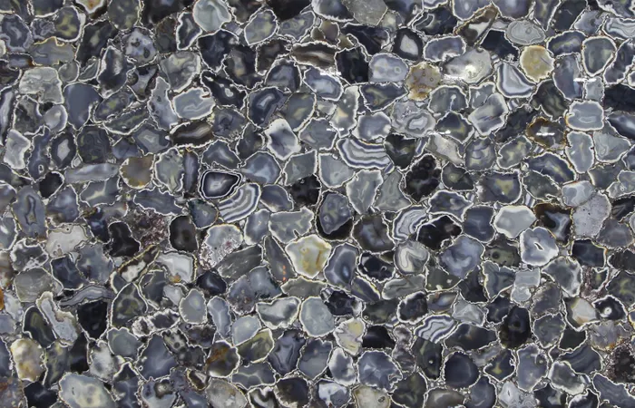 Агат Agate Grey Natural Crust